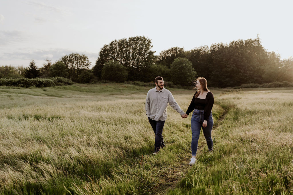 engagement shoot at Discovery park
